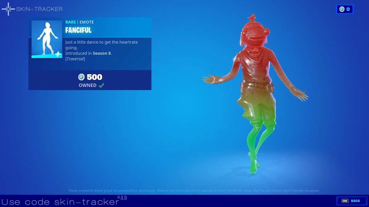 GUMMY FISH STICK OUTFIT in Fortnite ITEMSHOP (preview with Fanciful