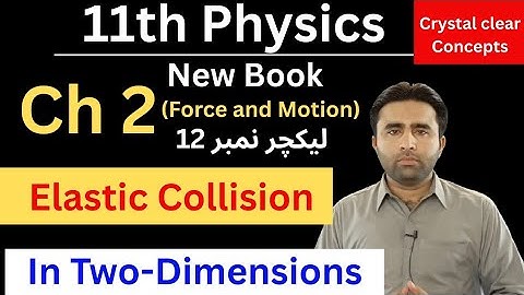 Elastic Collision in Two Dimensions | 11th Class Physics chapter 2 | Qais Ali Khan