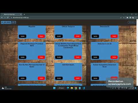 Album Collections List Web App | ReactJS | CN-Project