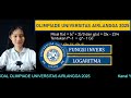FUNGSI INVERS & LOGARITMA | SOAL OLIMPIADE UNAIR 2025 BAGIAN 6