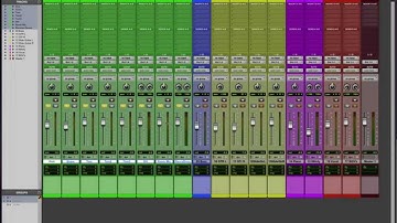 Pro Tools esssitnals for mixing: Track color coding and organization