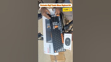 Portronics Key7 Mouse Keyboard Combo Set Wireless 🤩🤑 #shorts #keyboard #new