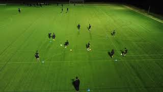 Group Soccer Passing Pattern - Overlap