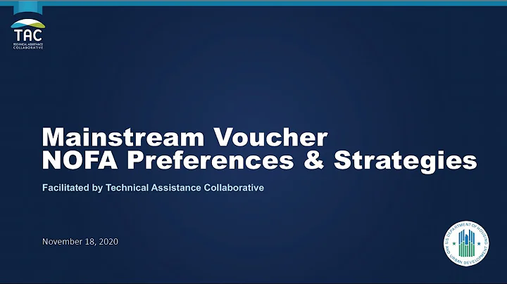Mainstream Voucher NOFA Preferences and Strategies