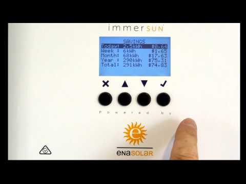 EnaSolar immerSUN Basic User Functions