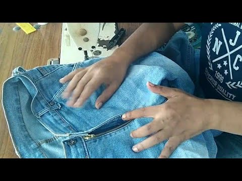 Tutorial pasang resleting celana jeans YouTube