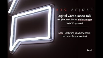 KYC Spider Digital Compliance Insight Talks - Software as a Service vs. On-Premise