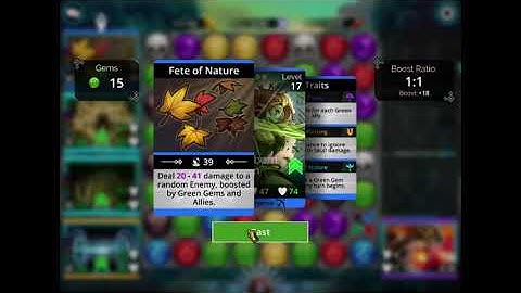 Gems Of War: 6 in a row with 2 wildcards