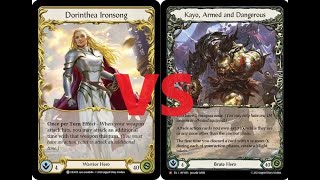 Flesh and Blood Classic Constructed: Dorinthea Ironsong vs Kayo, Armed and Dangerous