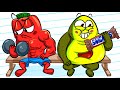 FAT VS STRONG || How to prank friends? || AVOCADO COUPLE LIVE