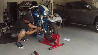 Suzuki M109R Front Wheel Removal Part 1