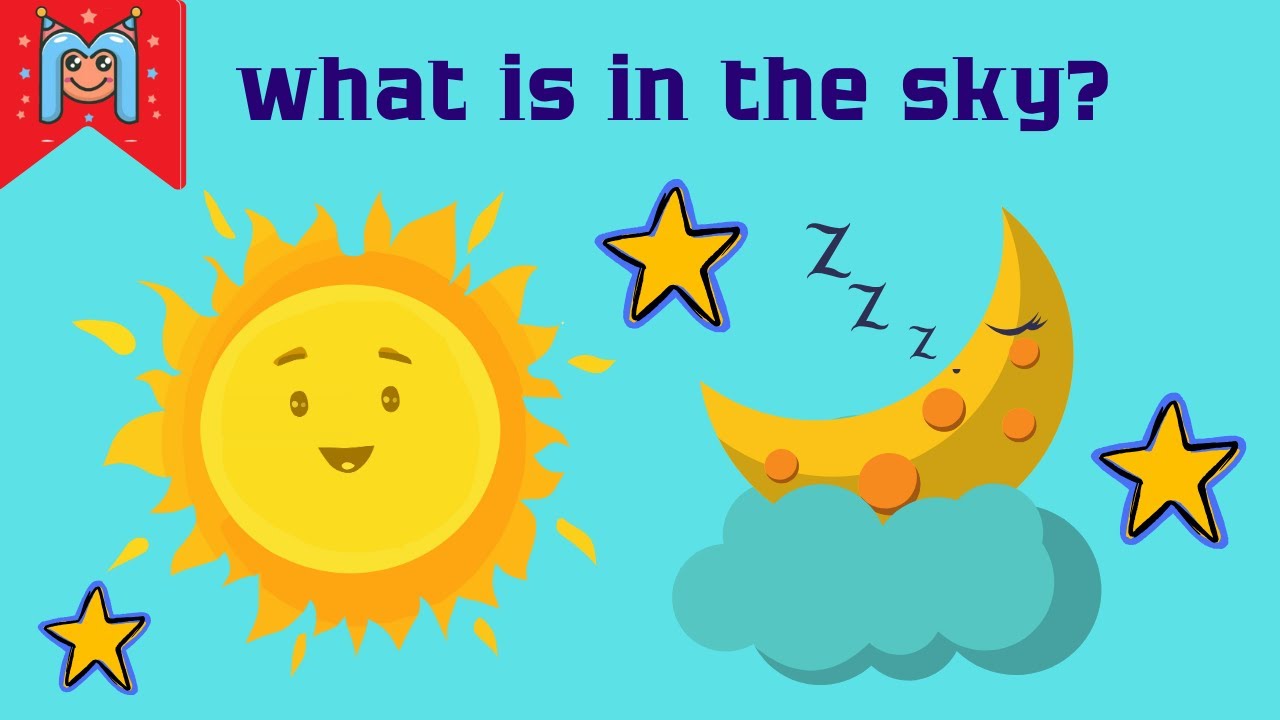 "What's in the Sky? Let's Explore!"☀️🌙 | Nursery Rhymes | Kids Learning ...