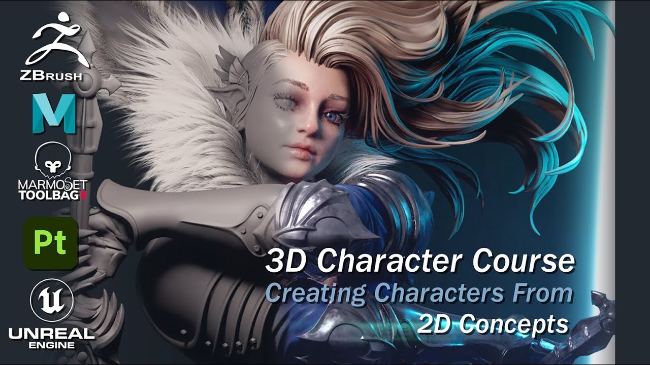 3D Character Course: Creating Characters from 2D Concepts - YouTube