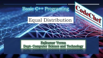 CodeChef - 1|| Equal Distribution