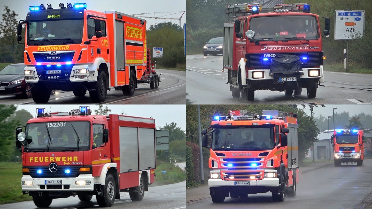 [WALDBRAND - GROßEINSATZ!] - Einsatzfahrten Feuerwehr + Kreisfeuerwehrbereitschaft Kreis Stormarn