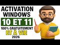 Windows 10 et 11 activation facile et gratuite 2026