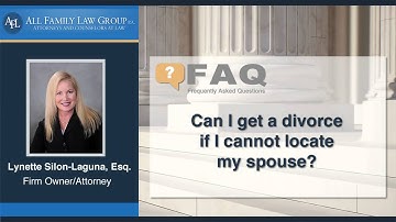 Can I get a divorce if I cannot locate my spouse?