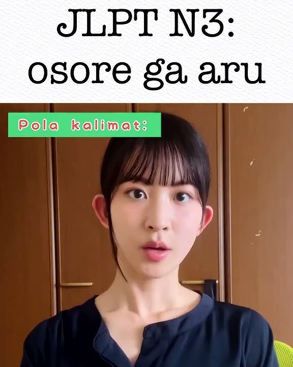 Belajar Bunpou JLPT N3 ”～osore ga aru”