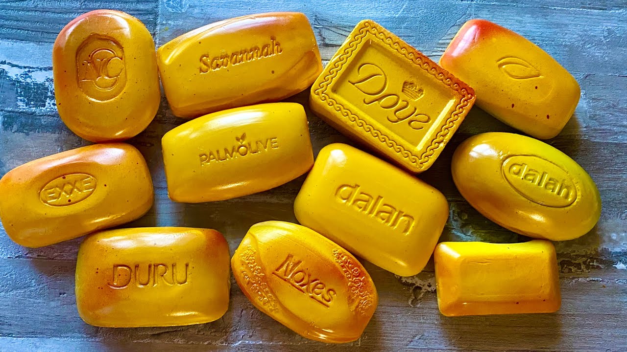 ASMR SOAP| Cutting colored soaр | Soap Carving| Резка крашенного мыла