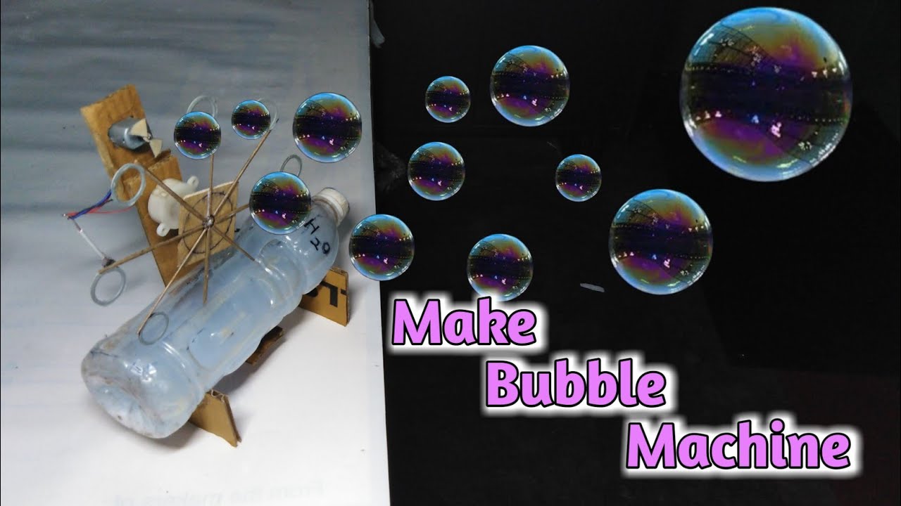 How to make a bubble machine easy | bubble machine easy | 2020 - YouTube