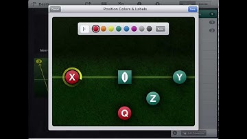 iPad V1.5 - Position Colors & Labels - Flag Football Playmaker iPad App - Tutorial 6