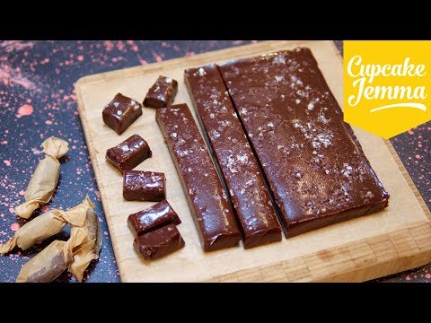 Chewy Salted Chocolate Caramels | Cupcake Jemma