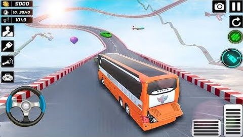 Impossible Bus Stunt Racing 2025 - Extreme Mega Ramp Gt Bus Driving Simulator 3D - Android Gameplay