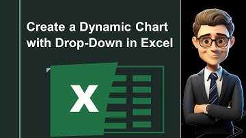 How to Create a Dynamic Chart with Drop down List in Excel