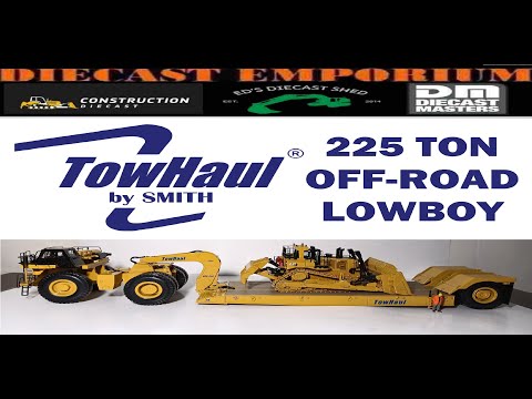 1:50 Scale Norscot TowHaul Classic Lowboy Trailer with Caterpillar