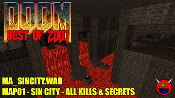 Doom 2: ma_sincity.wad - MAP01 Sin City - All Secrets No Commentary