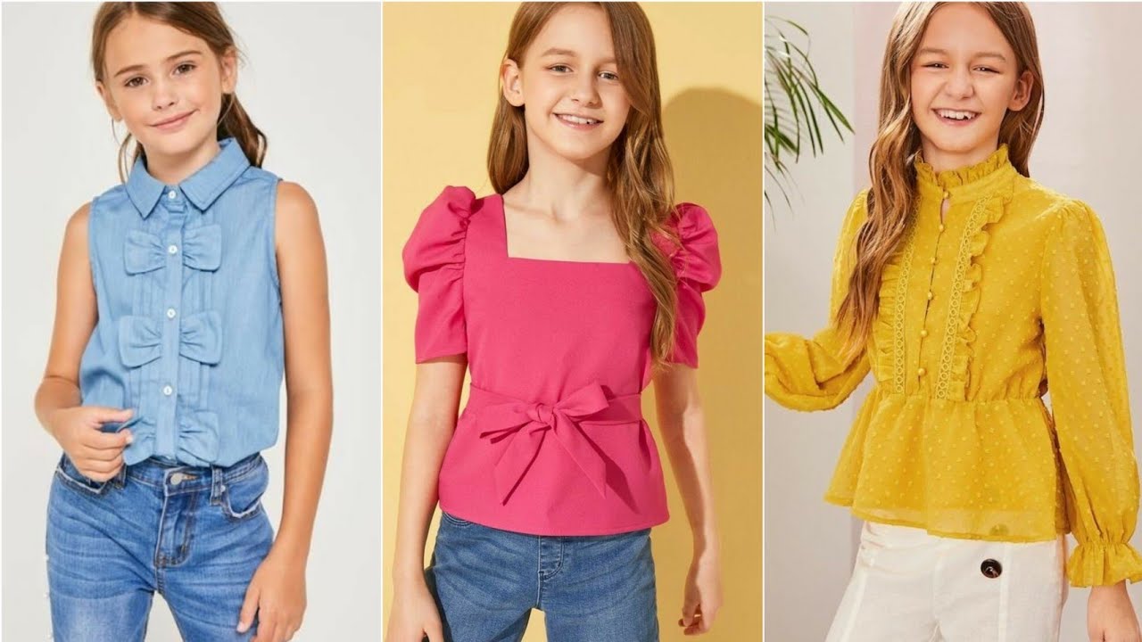 short top shirt design for little girls baby girls shirt designs