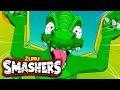 SMASHERS! Cannonball Chaos + More Kids Cartoons! | Zuru | Smashers World | Animated Stories