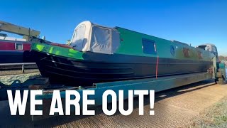 We leave the CANAL as Our NARROWBOAT gets LIFTED OUT OF THE WATER  Ep.200