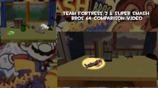 Team Fortress 2  Super Smash Bros 64 Intro Comparison