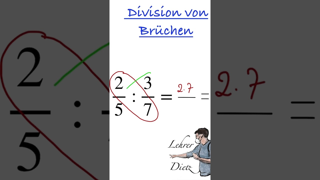Division von Brüchen Schmetterlingstrick - YouTube