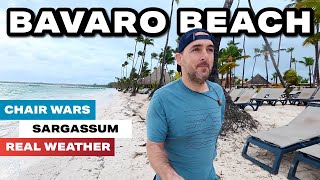Bávaro Beach Punta Cana 🇩🇴 | Towels on Chairs, Sargassum \u0026 REAL Beach Conditions