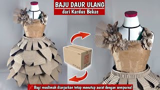 RECYCLED COSTUMES FROM USED CARDBOARD