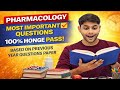 🔥Most Important Pharmacology Questions | BSc Nursing VI Semester Pharmacology PYQ