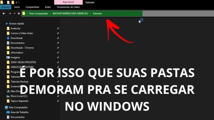 Windows 10: Explorador de arquivos demora para responder