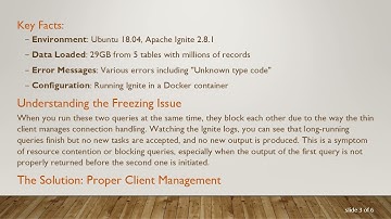 How to Solve Apache Ignite Freezing Issues: A Guide for Simultaneous Query Execution