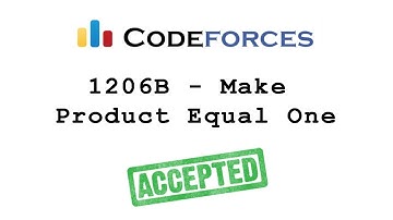Codeforces "1206B - Make Product Equal One" solution( Bangla ) | Cpp language