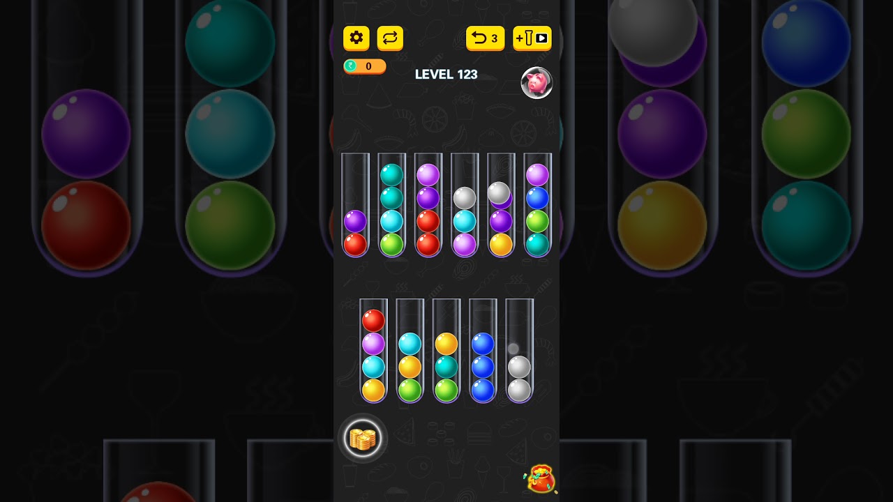 Ball sort puzzle level 123 