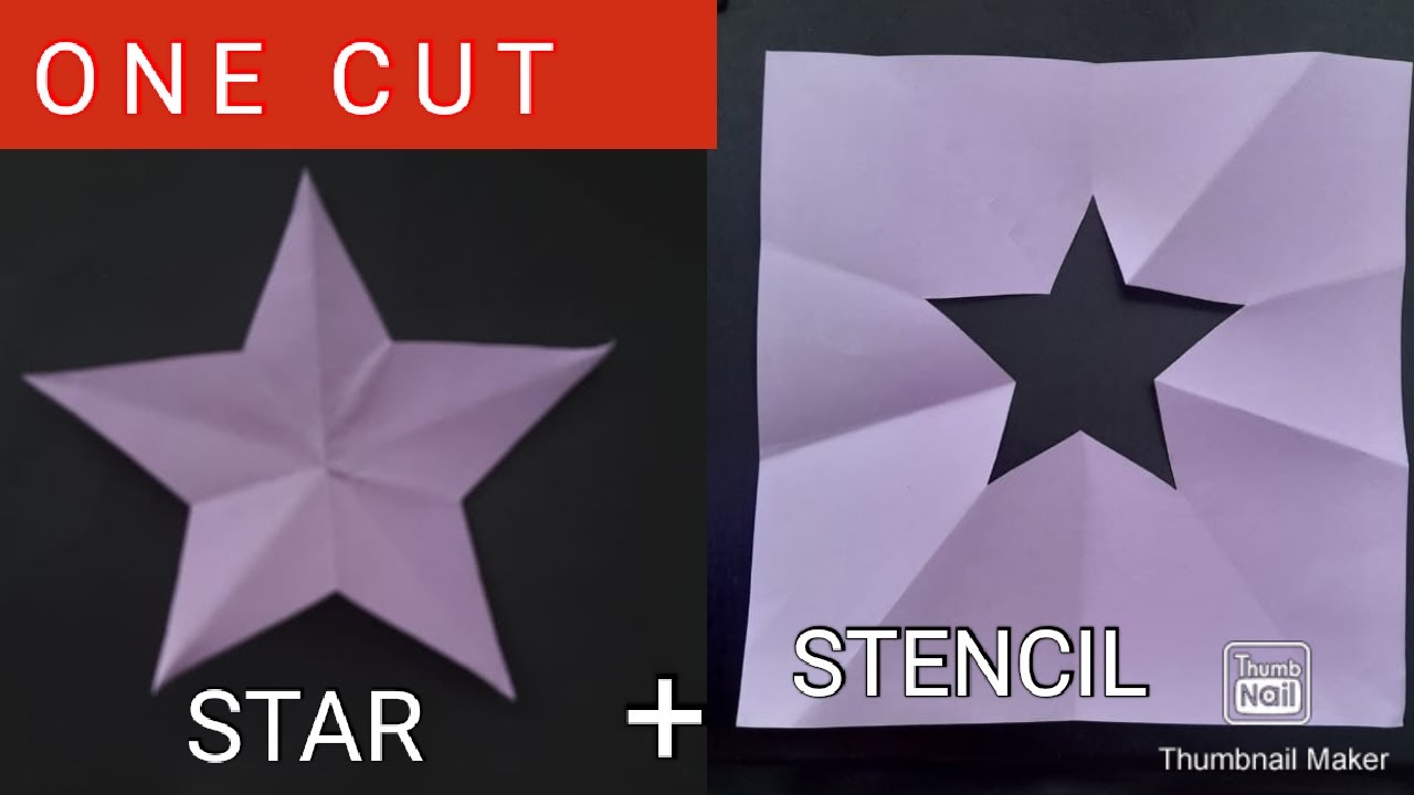 DIY Easy Star Stencil. 