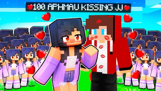 APHMAU KISS EIN 😍 in GRANNY HOUSE - Minecraft 360° 