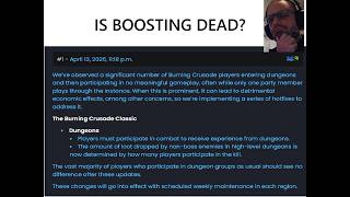 Tbc Clic - Is Boosting Dead? Hotfix Post Discussion