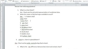 class 7 chapter 6 charts and graphs in m s excel
