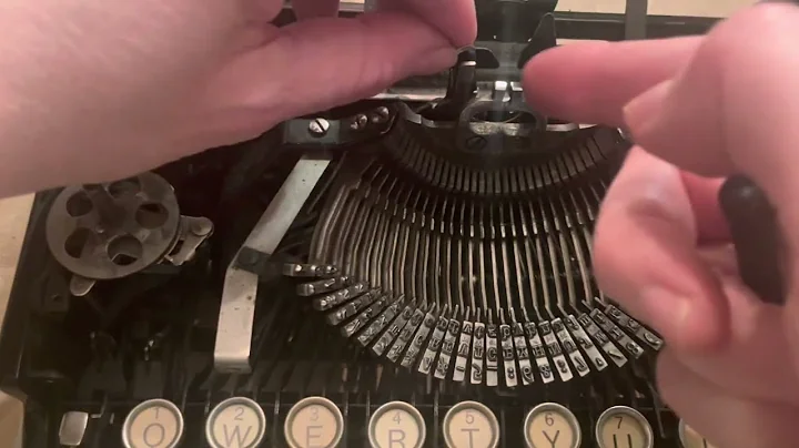Ribbon Guide on an Antique Underwood Portable Three Bank Typewriter - Quick Repair Video