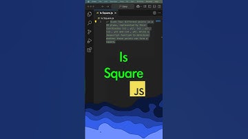 Is Square in JavaScript Made Easy! ✅ #coding #shorts