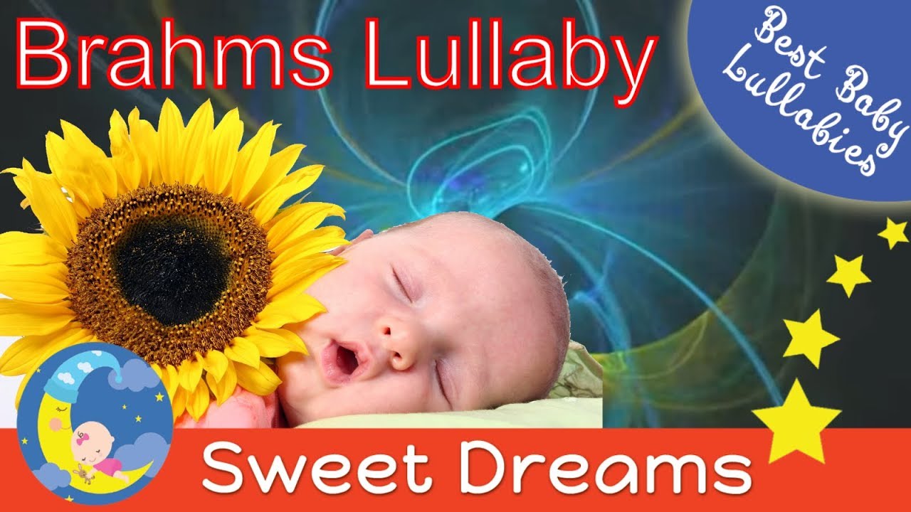 BRAHMS LULLABY  Baby Sleep Music Songs Lyrics To Put A Baby Toddlers Children Kids  To Sleep Bedtime