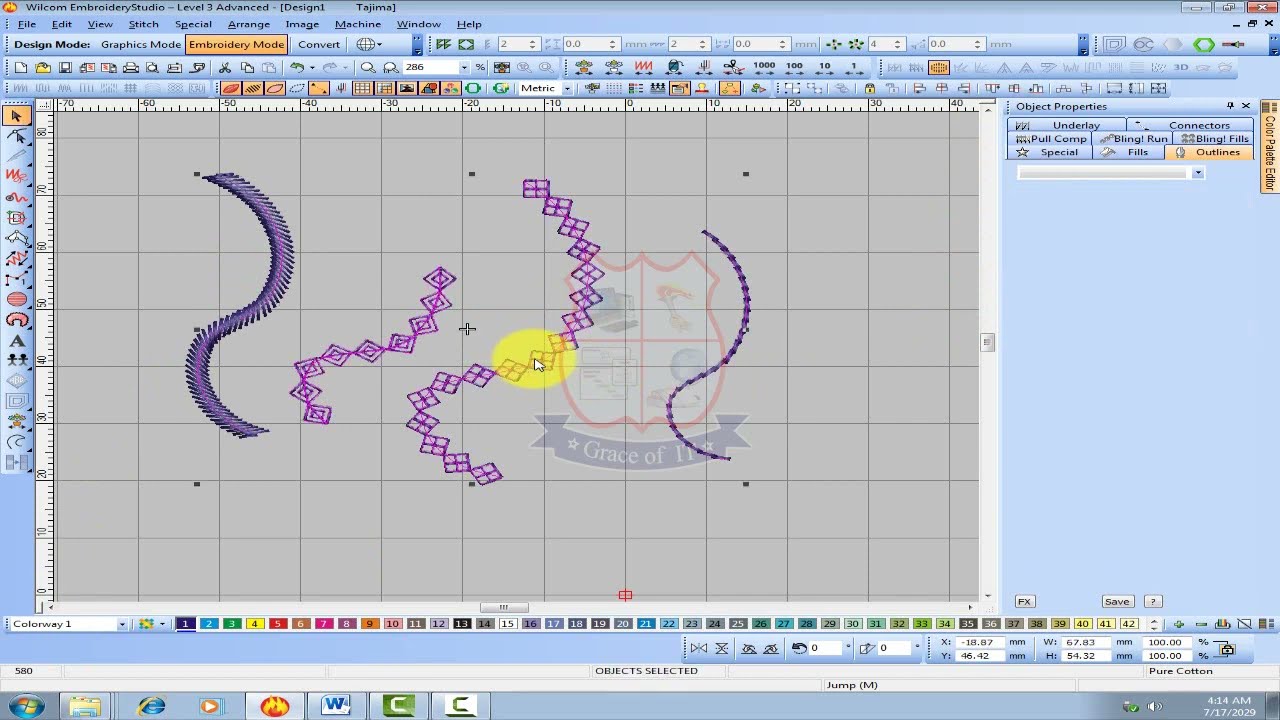 embroidery digitizing course lesson no 2